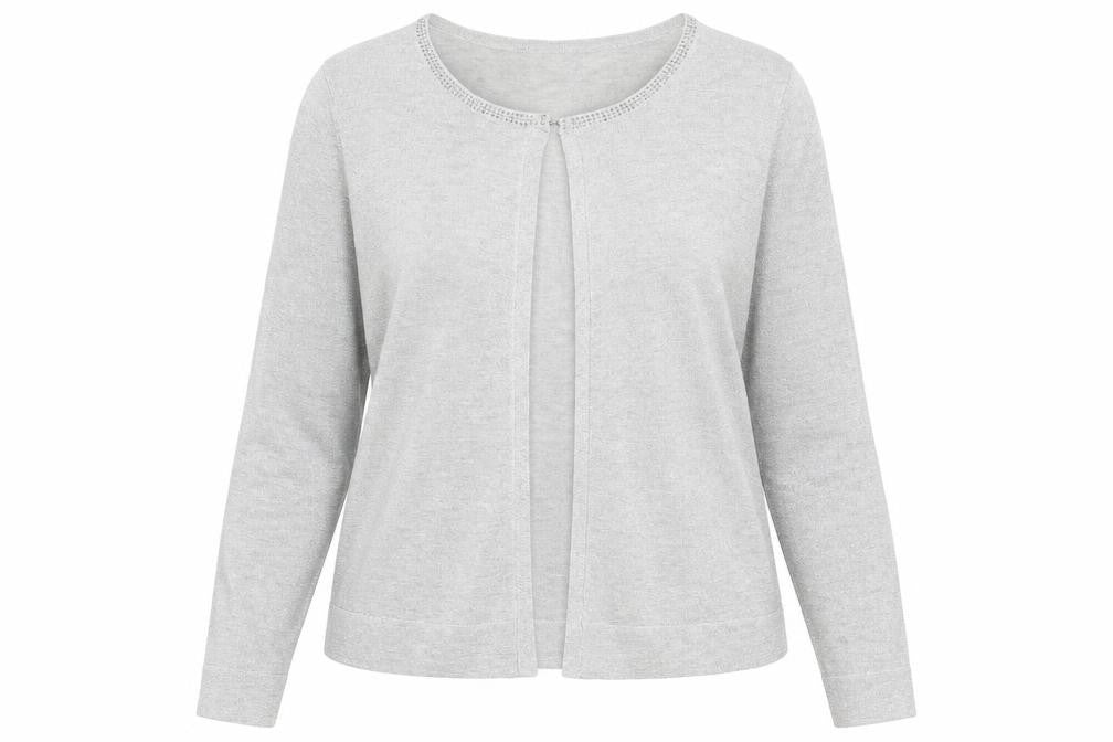 Womens UK Size L Wallis Grey Cardigan Jumper