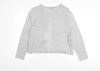 Womens UK Size L Wallis Grey Cardigan Jumper