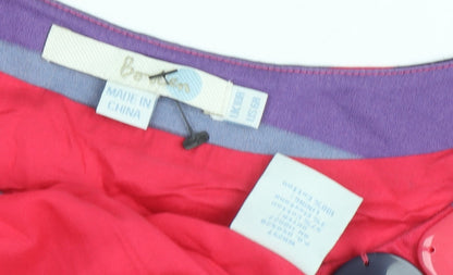 Boohoo Women's Multicoloured Striped Shift Dress Size 10