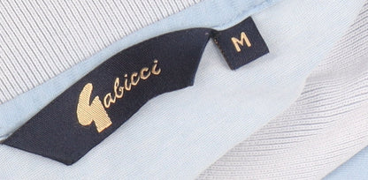 Gabicci Men's Blue Polo Shirt M Short Sleeve 1/4 Zip