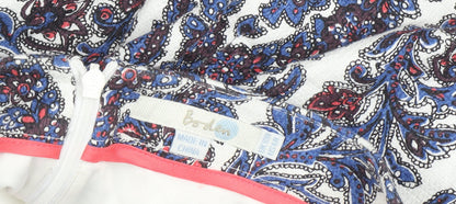 Boden Women's Multicoloured Cotton A-Line Skirt - Size 10