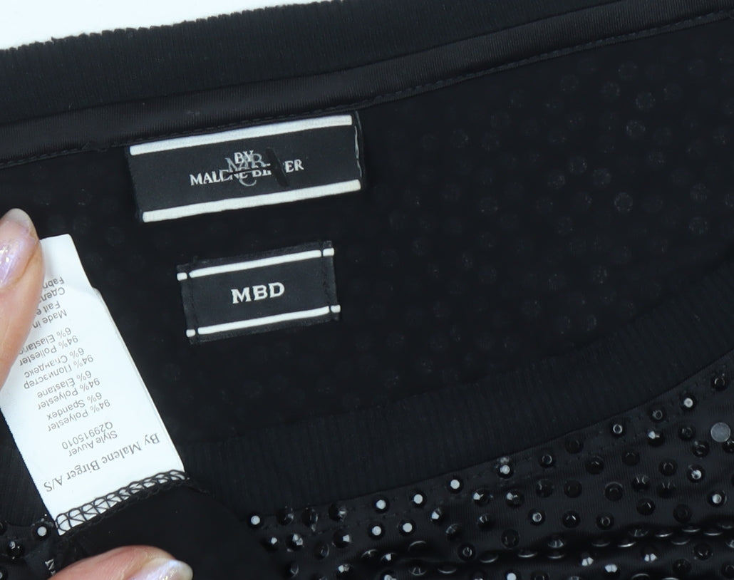 By Malene Birger Black Sequin Unisex Shirt Medium