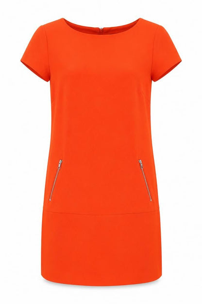 Wallis Women's Orange Shift Dress, Size 12, Casual Summer
