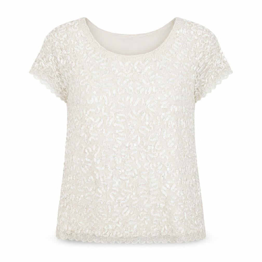 Womens UK Size 14 Roman White Basic T-Shirt