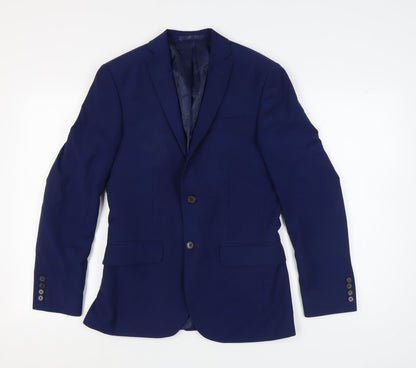 Mens UK Size 36 Scott & Taylor Regular Blue Suit Jacket