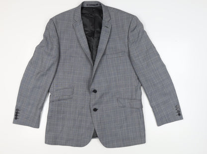 Mens UK Size 46 Ben Sherman Regular Grey Suit Jacket