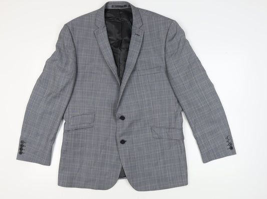 Mens UK Size 46 Ben Sherman Regular Grey Suit Jacket