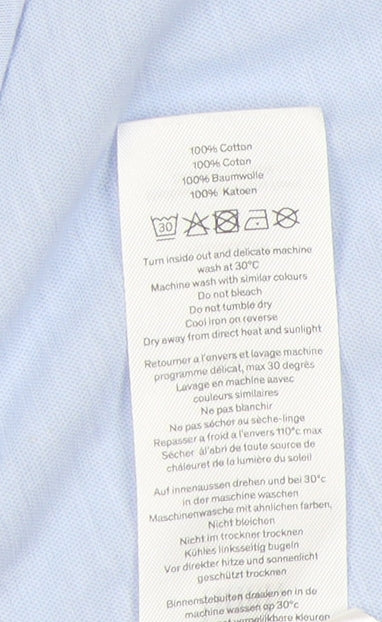 Hush Women's Blue V-Neck Basic T-Shirt, Size S