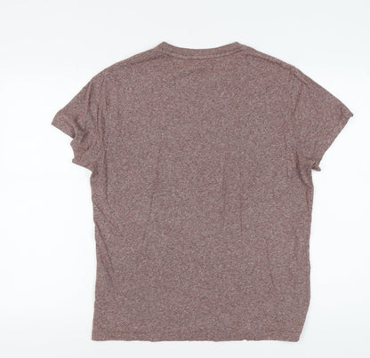 Superdry Men's Brown Cotton Crew Neck T-Shirt M