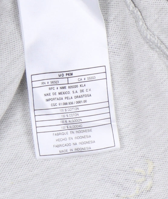 Nike Men's Grey Polo, L, Animal Print, Golf Style