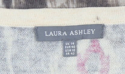 Womens UK Size 14 Laura Ashley Multicoloured Pullover Jumper