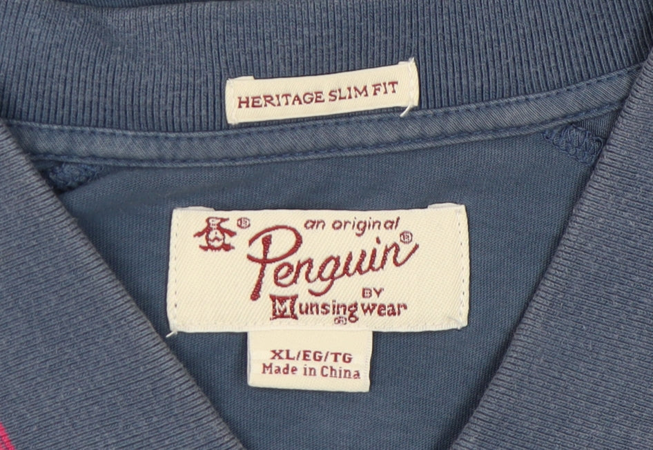 Original Penguin Blue Men's Polo XL Slim Fit