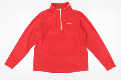 Craghoppers Women’s Red 1/4 Zip Fleece Sweatshirt UK 14