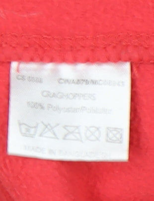Craghoppers Women’s Red 1/4 Zip Fleece Sweatshirt UK 14