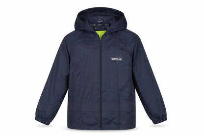 Regatta Boys Blue Windbreaker Jacket, Size 8, Hooded, Waterproof