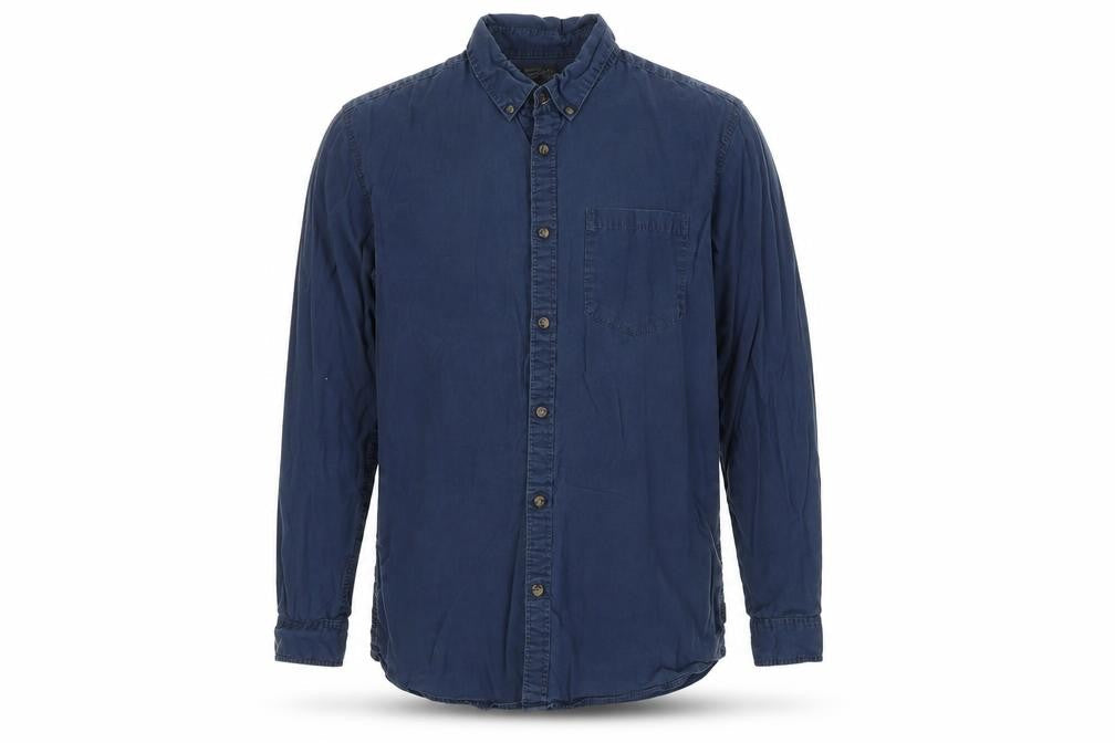 Jack & Jones Men's Blue Medium Button-Up Casual Shirt