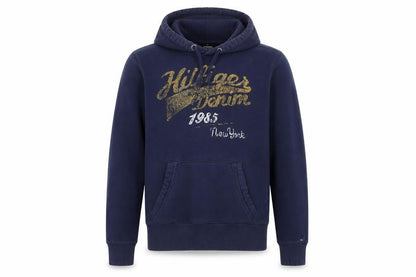 Mens UK Size S Tommy Hilfiger Blue Pullover Hoodie