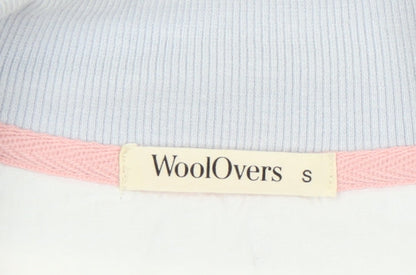 WoolOvers Women's Blue Striped Henley Sweatshirt S