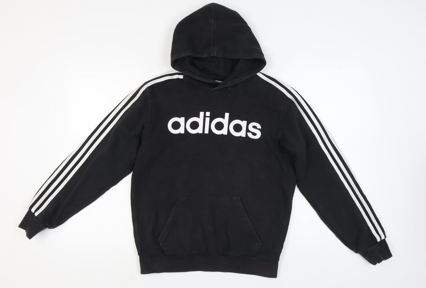 Adidas Men's Black S Hoodie, Pullover, Logo, Essential
