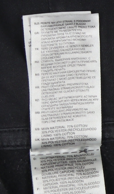 Adidas Men's Black S Hoodie, Pullover, Logo, Essential