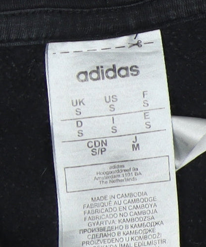 Adidas Men's Black S Hoodie, Pullover, Logo, Essential