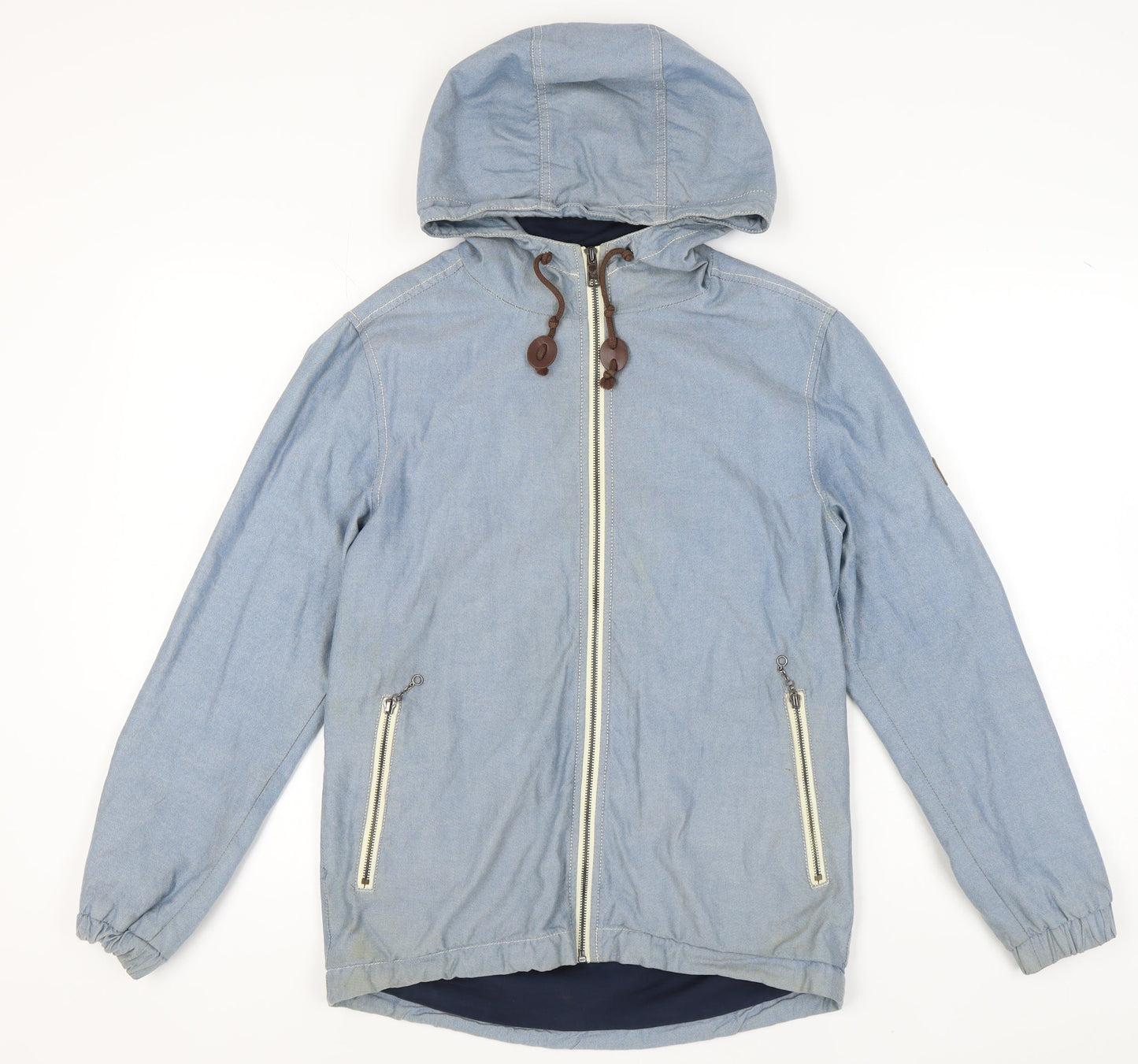Mens UK Size S Lyle & Scott Blue Windbreaker Coat