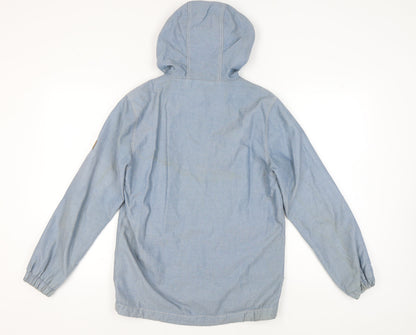 Mens UK Size S Lyle & Scott Blue Windbreaker Coat