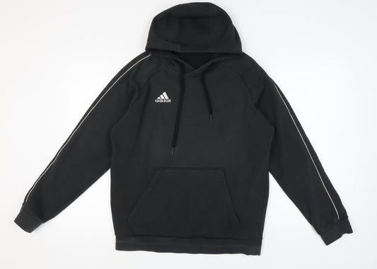 Adidas Men's Black Pullover Hoodie L - Logo Accented