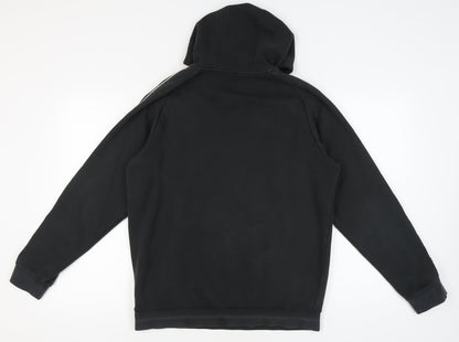 Adidas Men's Black Pullover Hoodie L - Logo Accented