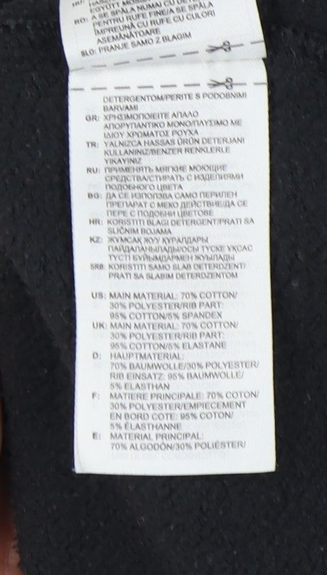 Adidas Men's Black Pullover Hoodie L - Logo Accented