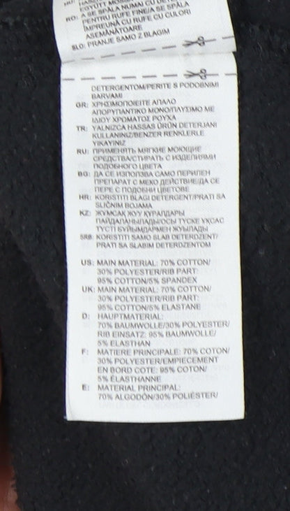 Adidas Men's Black Pullover Hoodie L - Logo Accented