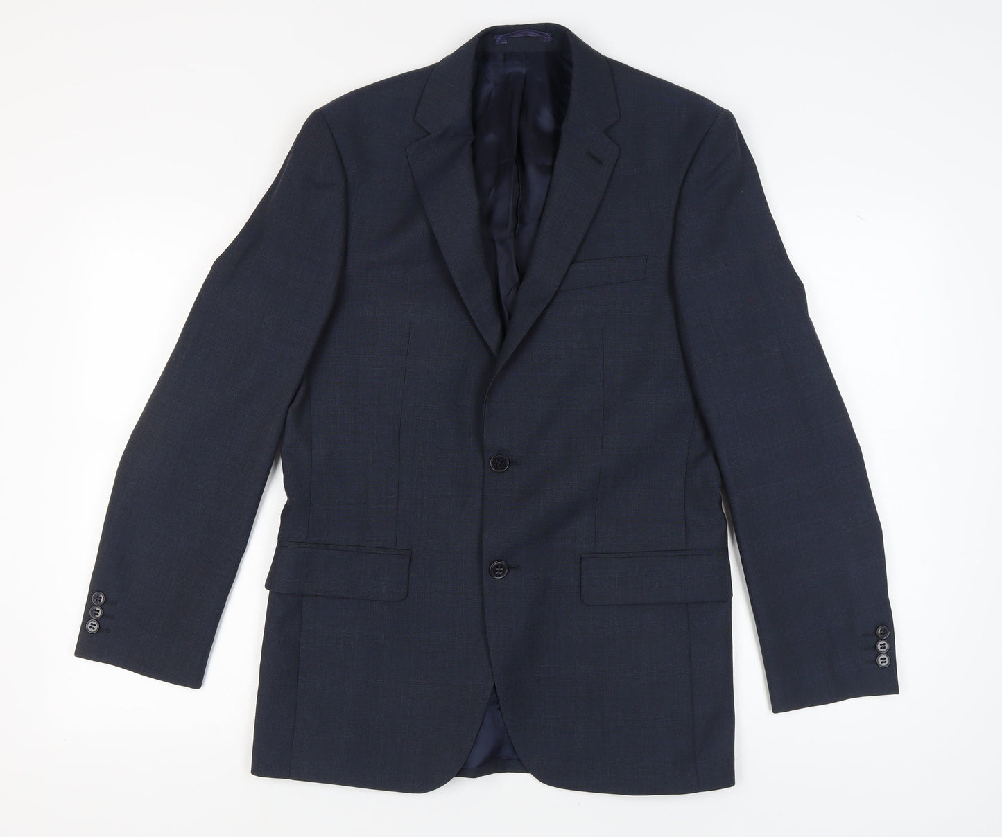 Mens UK Size 38 Pierre Cardin Regular Blue Suit Jacket