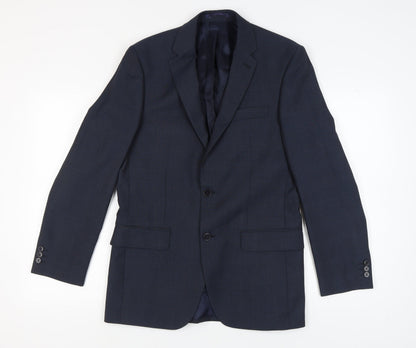 Mens UK Size 38 Pierre Cardin Regular Blue Suit Jacket