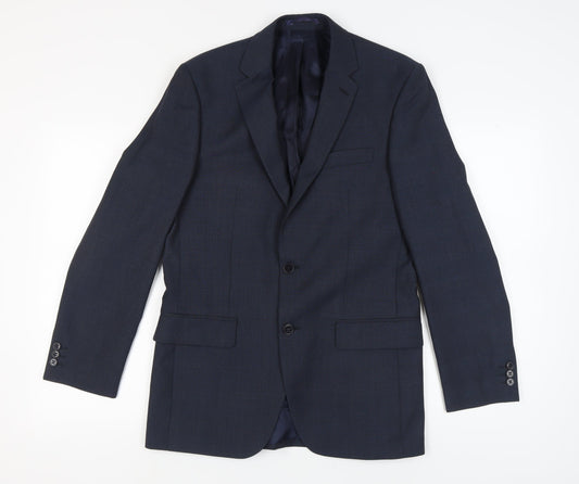 Mens UK Size 38 Pierre Cardin Regular Blue Suit Jacket