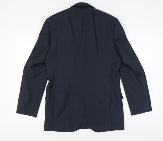 Mens UK Size 38 Pierre Cardin Regular Blue Suit Jacket