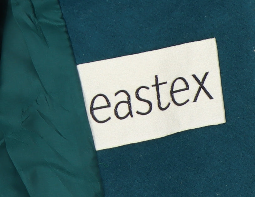 Womens UK Size 10 Eastex Green Overcoat