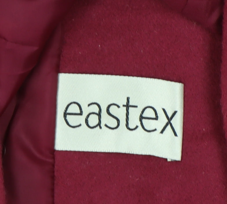 Womens UK Size 12 Eastex Red Overcoat