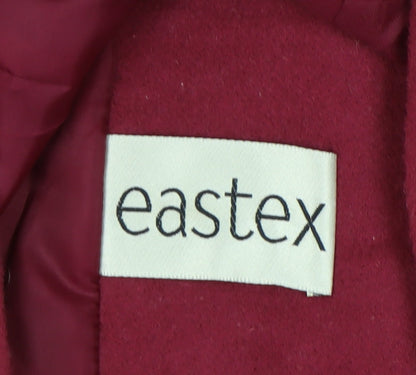 Womens UK Size 12 Eastex Red Overcoat