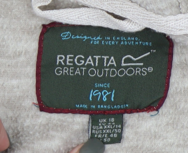 Regatta Women's Beige Pullover Hoodie Size 18