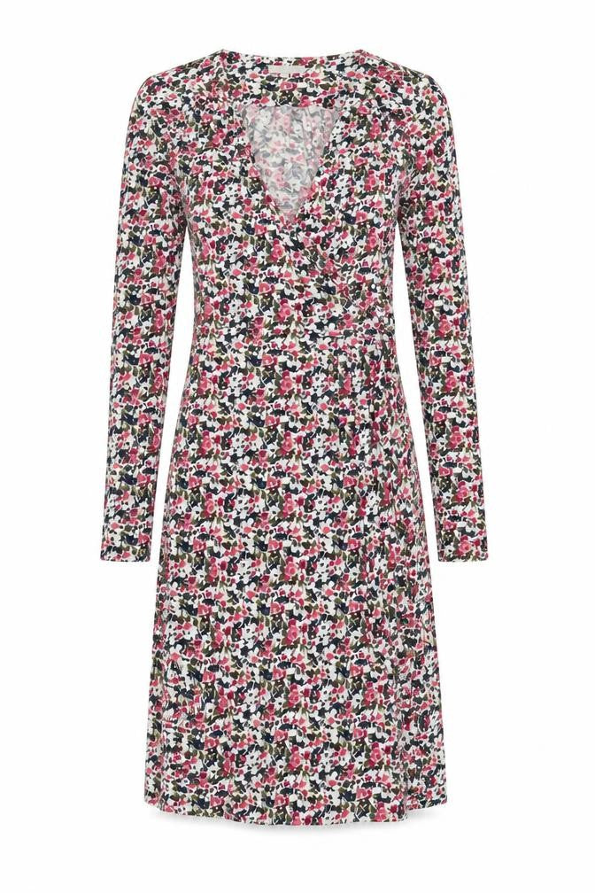 Kew Women's Multicoloured Floral Wrap Dress L