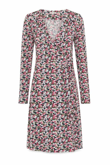 Kew Women's Multicoloured Floral Wrap Dress L
