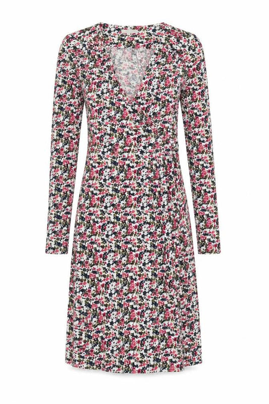 Kew Women's Multicoloured Floral Wrap Dress L