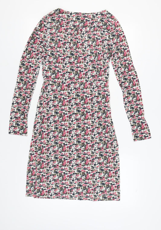 Kew Women's Multicoloured Floral Wrap Dress L