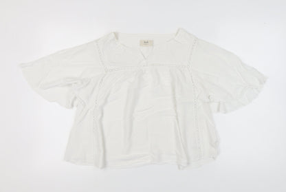 Hush Women's White Viscose Blouse Size 10