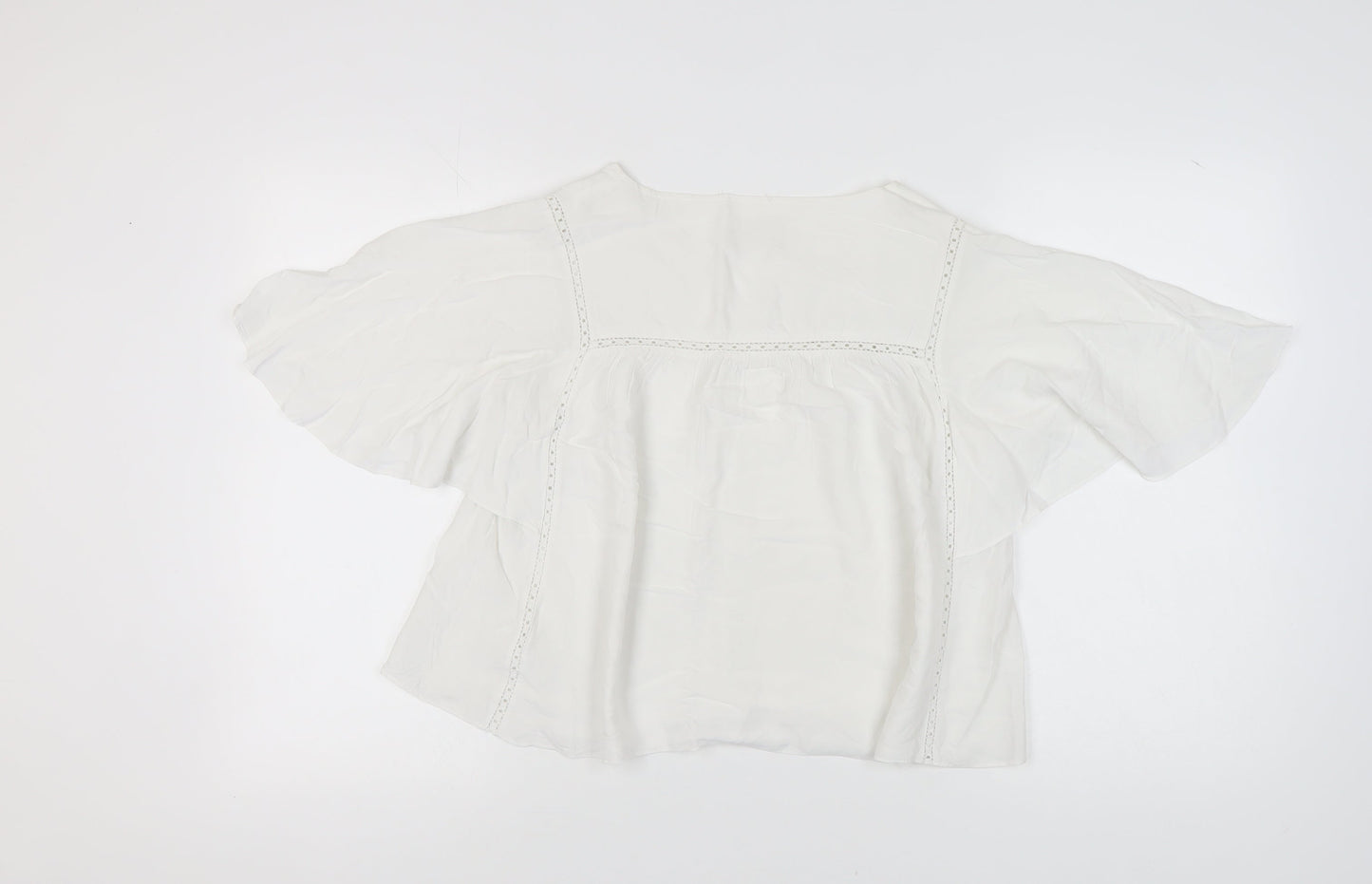 Hush Women's White Viscose Blouse Size 10