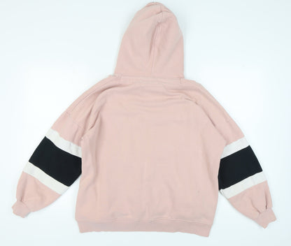 Superdry Women's Pink Pullover Hoodie, XS, Colourblock
