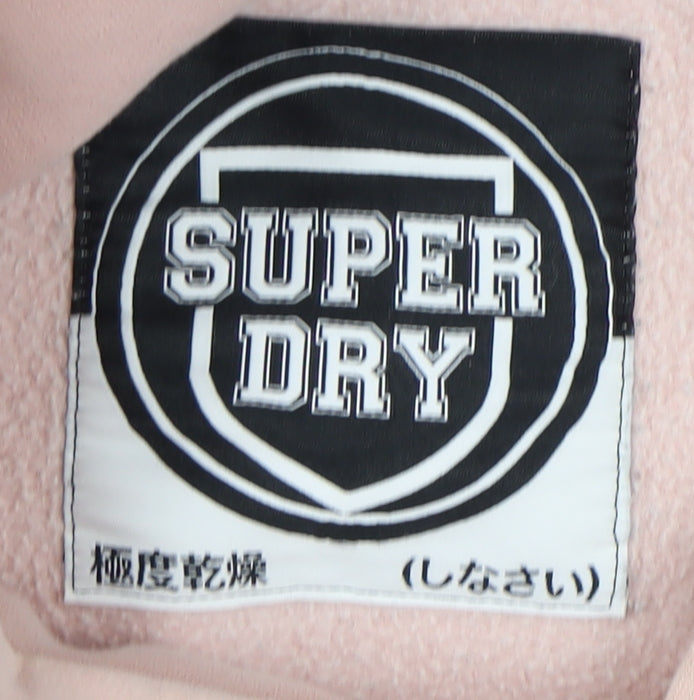 Superdry Women's Pink Pullover Hoodie, XS, Colourblock