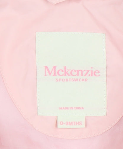 Mckenzie Unisex Pink Puffer Jacket, 0-3 Months, Winter Style