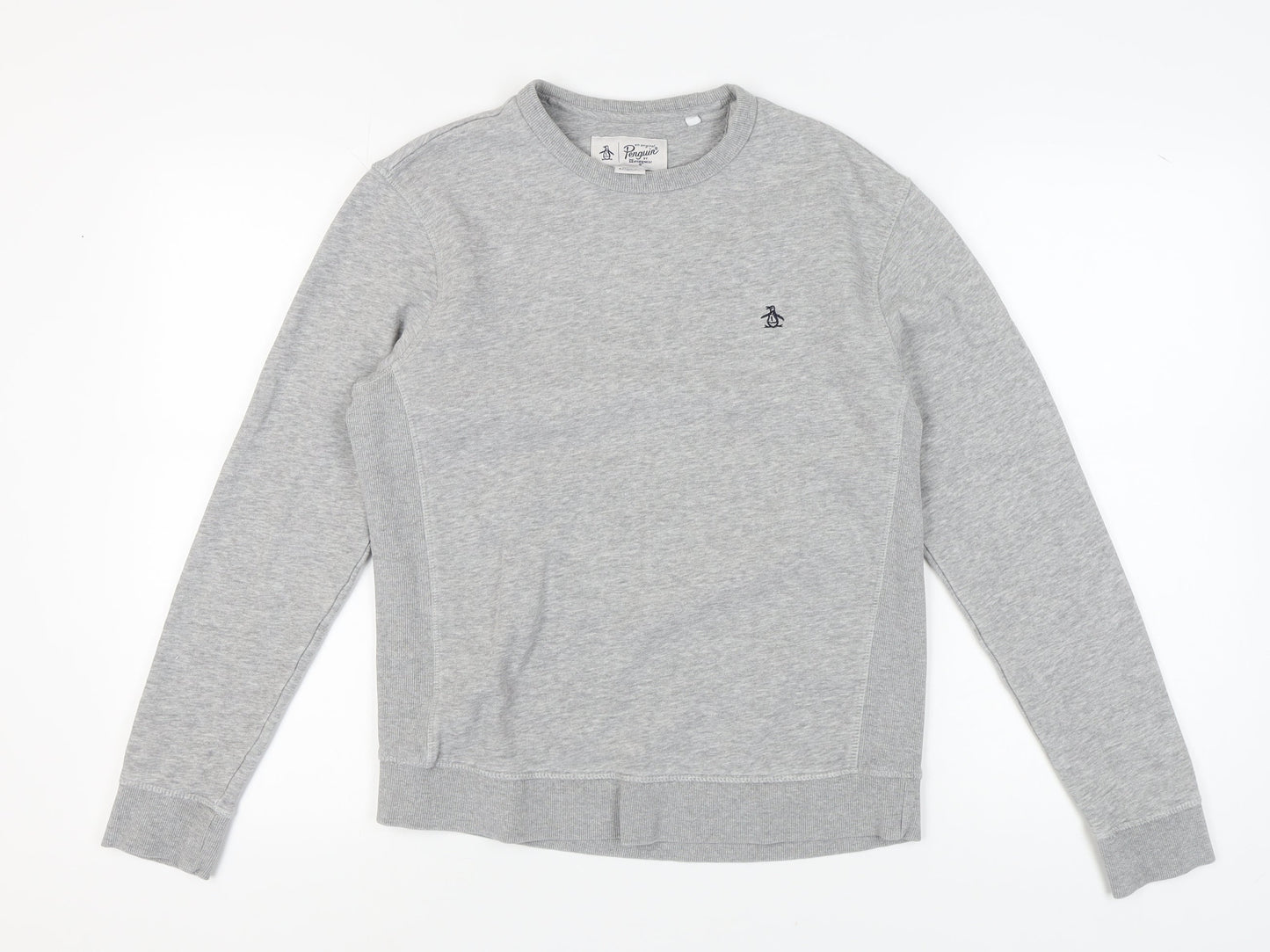 Penguin Unisex Grey Pullover Sweatshirt Size S