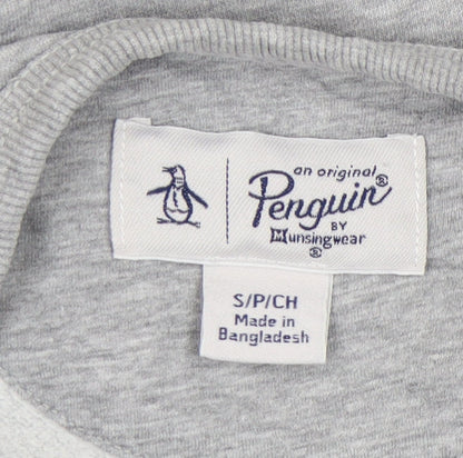 Penguin Unisex Grey Pullover Sweatshirt Size S